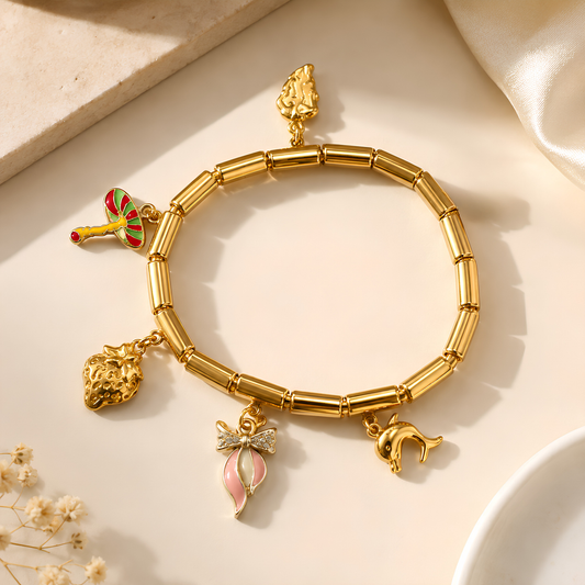 Italian Charm Bracelet | 18K Gold Plated Anti-Tarnish