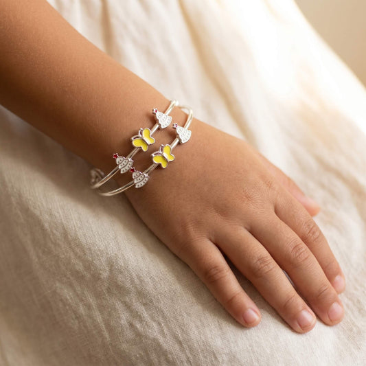 Butterfly & Tree Kada for Kids | 925 Silver