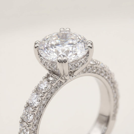 Maxima Cushion Cut Solitaire Ring | 925 Silver Oval Eternity Band