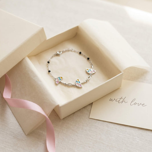 Rainbow Charm Bracelet | 925 Silver