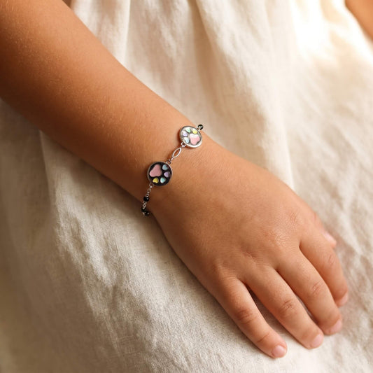 Paw Print Charm Bracelet | 925 Silver