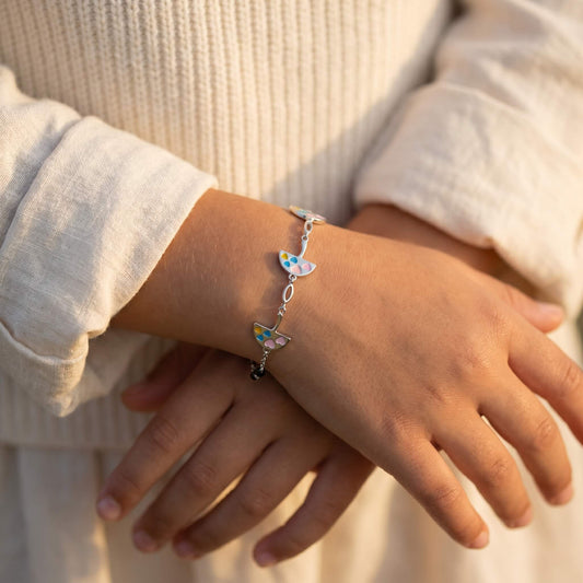 Rainbow Charm Bracelet | 925 Silver