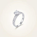 Celine Baguette Channel Solitaire Ring | 925 Silver Art Deco Band