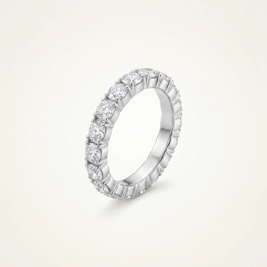Flex Adjustable Eternity Band Ring | 925 Silver CZ Stacking Band