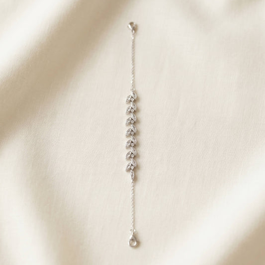 Marquise Leaf Vine Bracelet | 925 Silver