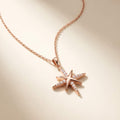 Polaris North Star Pavé Pendant Necklace | Rose Gold 925 Silver